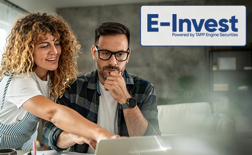 E-Invest Couple looking at computer