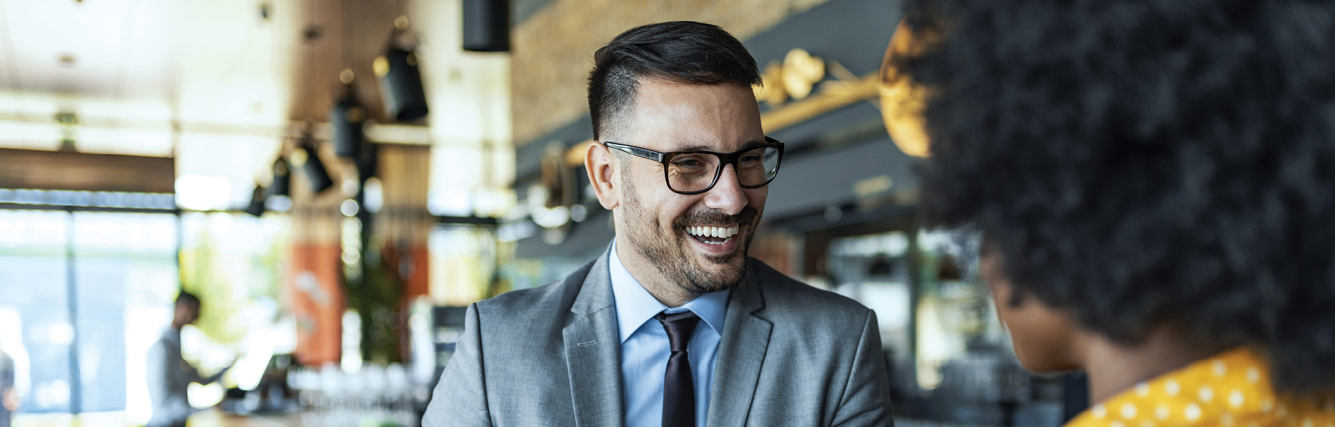 Gentleman laughing