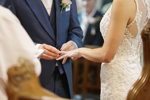 Couple getting married